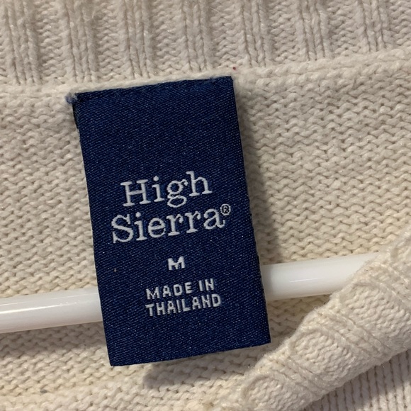 High Sierra Ivory Button Neck Sweater - Picture 2 of 4